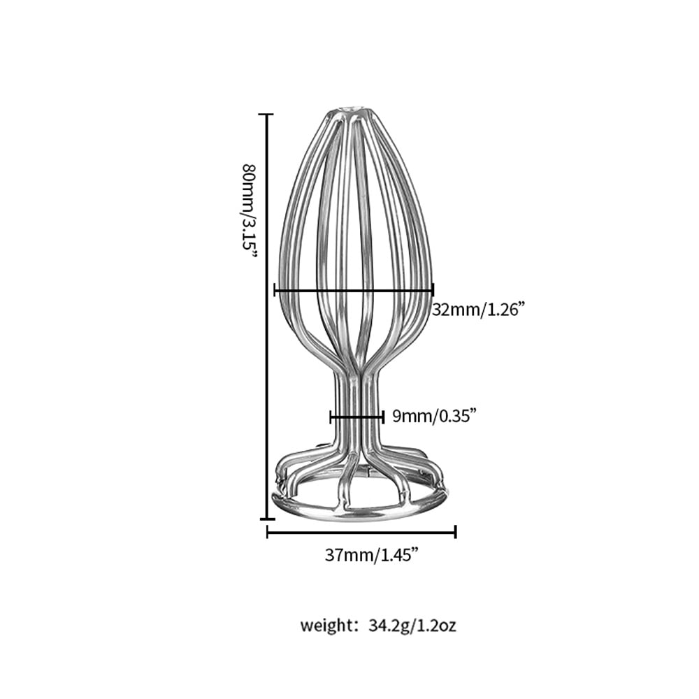 Plug Anal De Metal Vazado Tamanho M Dio X Cm Central Er Tica Sex