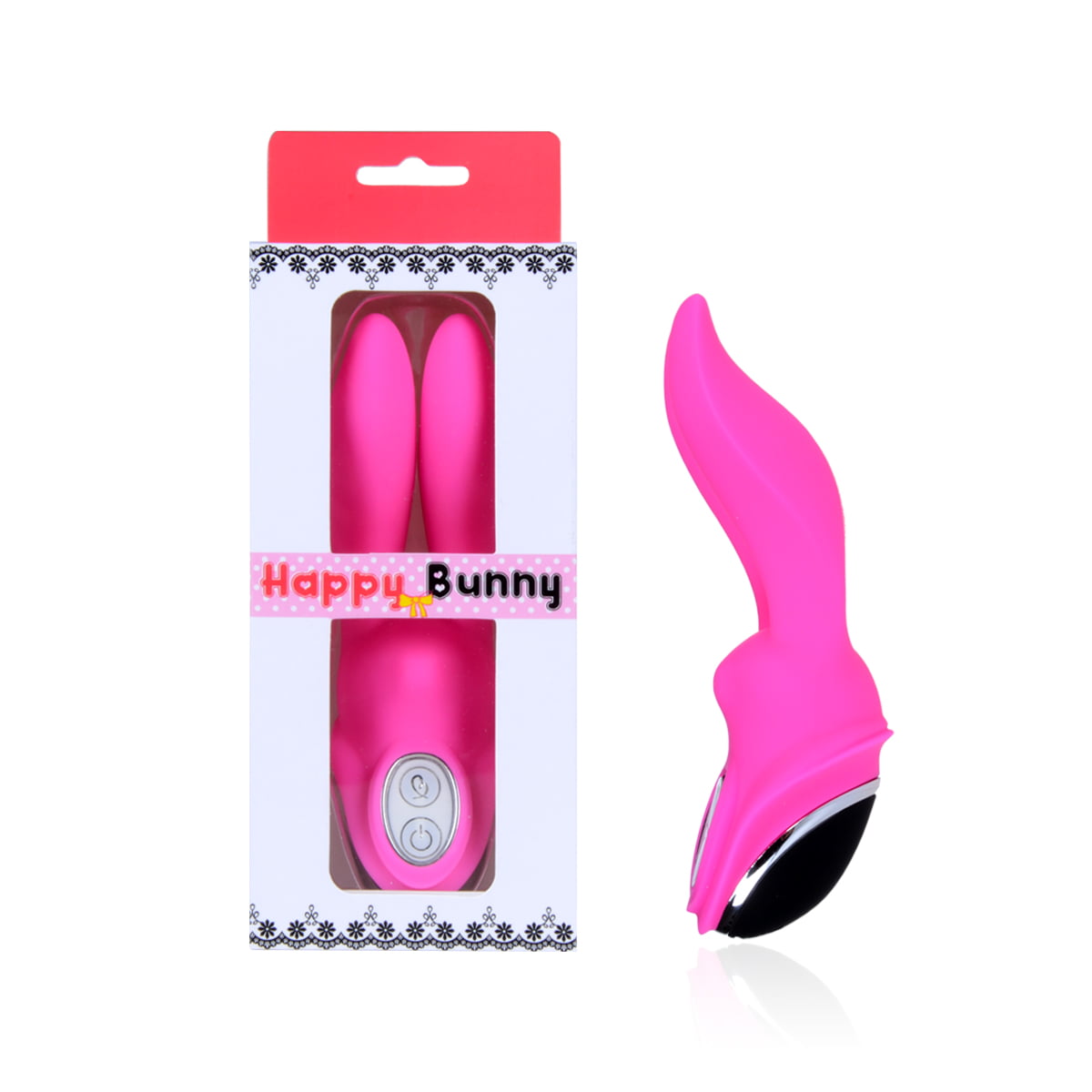 Vibrador e Estimulador Happy Bunny - Rosa