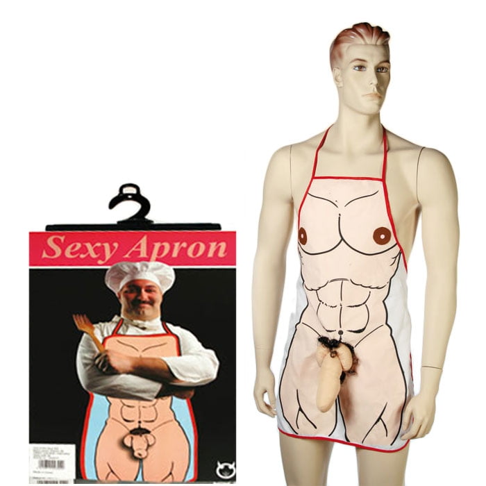 Avental Erótico Com Ilustração De Corpo Masculino