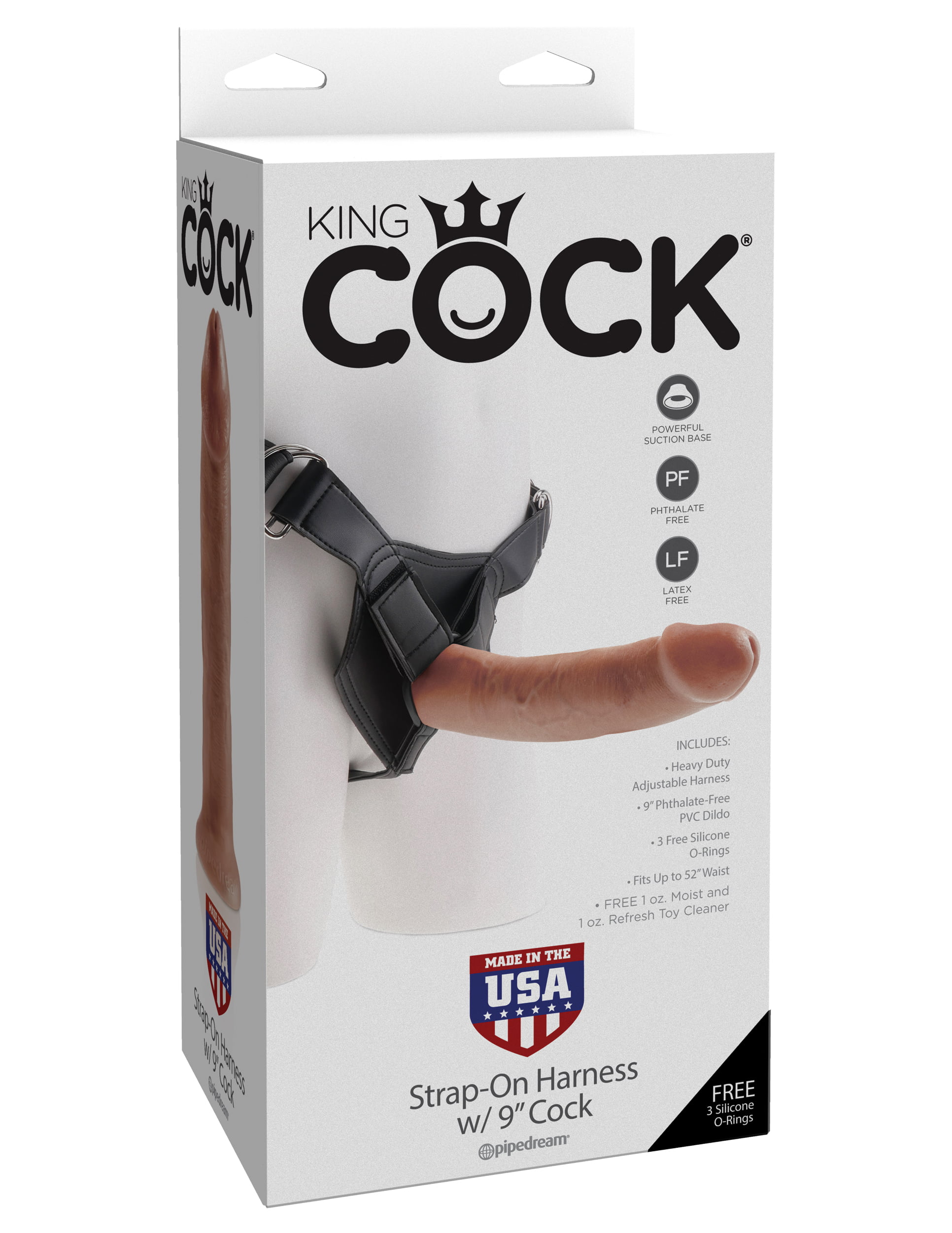 Cinta Strap-on Com  25cm - Flesh - King Cock