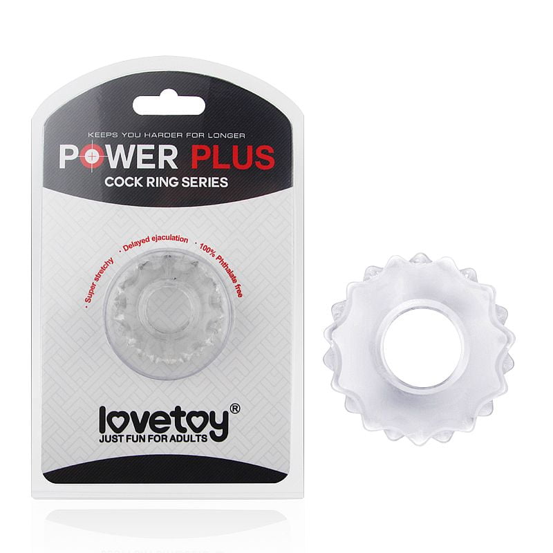 Power Plus Anel Peniano de Borracha  Transparente - Lovetoy