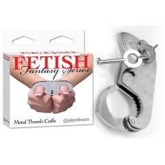 Algema de Metal para Polegar Fetish Fantasy Metal Thumb Cuffs Algema de Metal para Polegar Fetish Fantasy Metal Thumb Cuffs