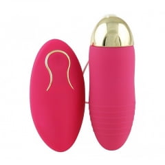 Bullet Egg Revestido em Silicone Aveludado com Controle Wireless Pink