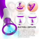 Vibrador 4 em 1: Sugador Vaginal/ Seios, Simulador de Sexo Oral e Vibrador Ponto G - Wistone - O Mais Completo e Vendido do Mundo