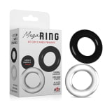Anel Peniano Silicone de Alto Rendimento MEGA RING - Kit com 2 Anéis