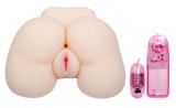 Passion Lady Juicy Peach - Masturbador em Forma de Bunda em Cyberskin com Ânus, Vagina e 1 Cápsula Vibratória