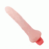  Pênis em Cyberskin Com Vibro e Vértebra  Flexível 19,3 X 2,8cm - Bendable Vibrating Dong