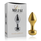 Lust Metal - Plug Dourado com Pedra Brilhante na Ponta - Gold Jewelry
