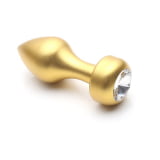 Lust Metal - Plug Dourado com Pedra Brilhante na Ponta - Gold Jewelry