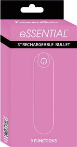 Estimulador Clitóris 10 Funções Hiper Potente - Recarregável - Acompanha Estojo - Essential Bullet Rosa