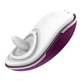 Simulador de Sexo Oral Estimulador de Clítoris em Silicone Soft Touch Recarregável com 7 Modos de Vibrações e Aquecimento