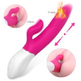 Vibrador Recarregável Duplo Estimulo Vaginal e Clitóris com Funções de Vibração e Estocada e Aquecimento- S-HAND - LIGHTER