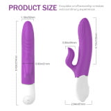 Vibrador Recarregável Duplo Estimulo Vaginal e Clitóris com Funções de Vibração e Estocada e Aquecimento- S-HAND - LIGHTER