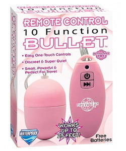 Remote Control Bullet Egg Sem Fio Com 10 Funções de Vibração Rosa 