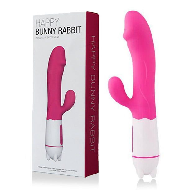 Vibrador Duplo Estimulo Recarregável com  36 Vibrações - Happy Bunny
